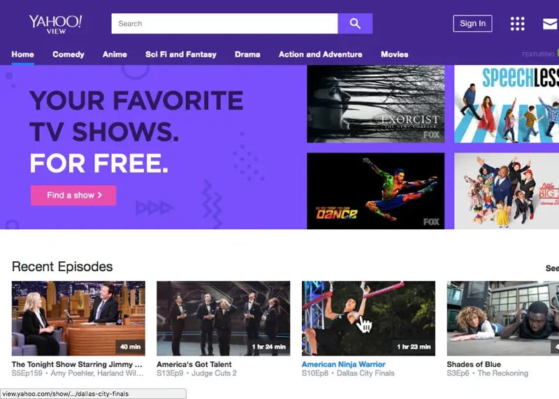 Yahoo-View-StreamTV-Show